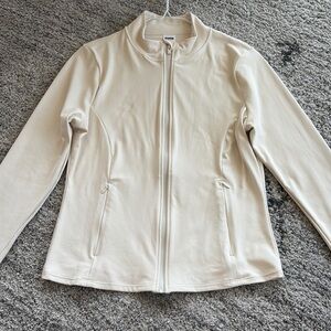 Women's Cream Jacket

Front zip closure
Two front zip pockets
Thumbholes
 
NWOT